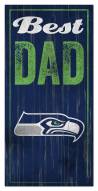 Seattle Seahawks Best Dad Sign