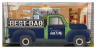 Seattle Seahawks Best Dad Truck 6" x 12" Sign