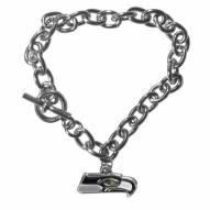 Seattle Seahawks Charm Chain Bracelet