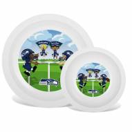 Seattle Seahawks Children's Plate & Bowl Set