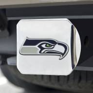 Seattle Seahawks Chrome Color Hitch Cover