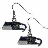 Seattle Seahawks Chrome Dangle Earrings