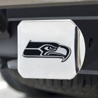 Seattle Seahawks Chrome Metal Hitch Cover