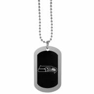 Seattle Seahawks Chrome Tag Necklace