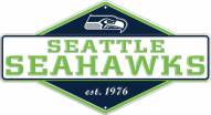Seattle Seahawks Diamond Panel Metal Sign