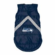 Seattle Seahawks Dog Puffer Vest