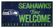 Seattle Seahawks Fans Welcome Sign