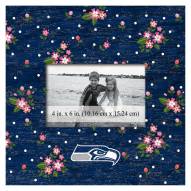 Seattle Seahawks Floral 10" x 10" Picture Frame