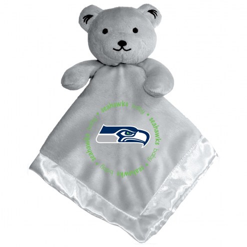 Seattle Seahawks Gray Infant Bear Security Blanket