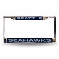 Seattle Seahawks Laser Chrome License Plate Frame