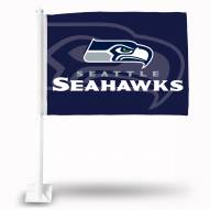 Seattle Seahawks Navy Car Flag