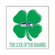 Seattle Seahawks Luck of the Team 10" x 10" Sign