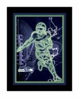 Seattle Seahawks Neon Player Framed 12" x 16" Sign