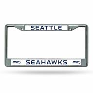 Seattle Seahawks NFL Chrome License Plate Frame