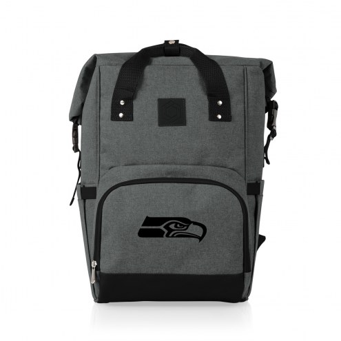 Seattle Seahawks On The Go Roll-Top Cooler Backpack