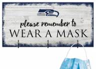 Seattle Seahawks Please Wear Your Mask Sign