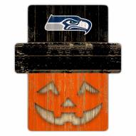 Seattle Seahawks Pumpkin Cutout with Stake