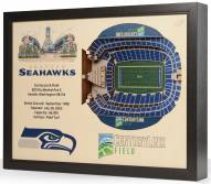Seattle Seahawks 25-Layer StadiumViews 3D Wall Art