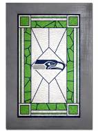 Seattle Seahawks Stained Glass with Frame