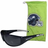 Seattle Seahawks Sunglasses and Bag Set