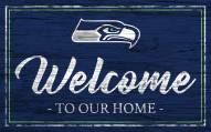 Seattle Seahawks Team Color Welcome Sign