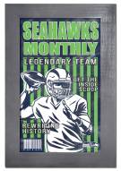 Seattle Seahawks Team Monthly 11" x 19" Framed Sign