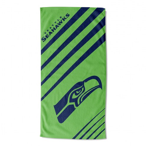Seattle Seahawks Upward Beach Towel