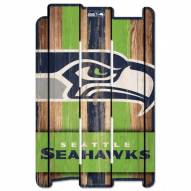Seattle Seahawks Wood Fence Sign