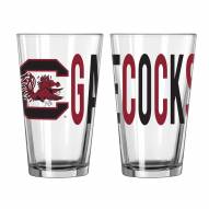 South Carolina Gamecocks 16 oz. Overtime Pint Glass