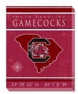 South Carolina Gamecocks 16" x 20" Coordinates Canvas Print