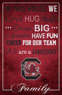 South Carolina Gamecocks 17" x 26" In This House Sign