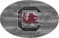 South Carolina Gamecocks 46" Distressed Wood Oval Sign