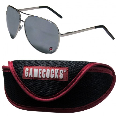 South Carolina Gamecocks Aviator Sunglasses and Sports Case