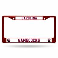 South Carolina Gamecocks Color Metal License Plate Frame