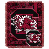 South Carolina Gamecocks Double Play Woven Throw Blanket