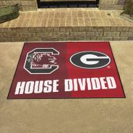 South Carolina Gamecocks/Georgia Bulldogs House Divided Mat