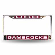 South Carolina Gamecocks Laser Chrome License Plate Frame