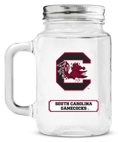 South Carolina Gamecocks Mason Glass Jar