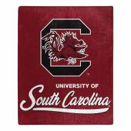 South Carolina Gamecocks Signature Raschel Throw Blanket