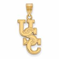 South Carolina Gamecocks Sterling Silver Gold Plated Large Pendant