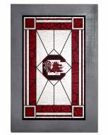 South Carolina Gamecocks Stained Glass with Frame