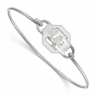 South Carolina Gamecocks Sterling Silver Wire Bangle Bracelet