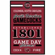 South Carolina Gamecocks Established Wood Sign