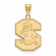 South Carolina State Bulldogs Sterling Silver Gold Plated Large Pendant