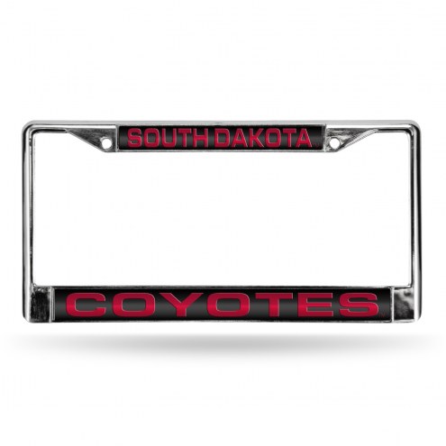 South Dakota Coyotes Laser Chrome License Plate Frame