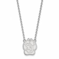 South Dakota Coyotes Sterling Silver Large Pendant Necklace