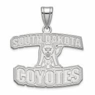 South Dakota Coyotes Sterling Silver Large Pendant