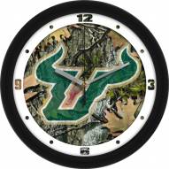 South Florida Bulls Camo Wall Clock