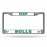 South Florida Bulls College Chrome License Plate Frame