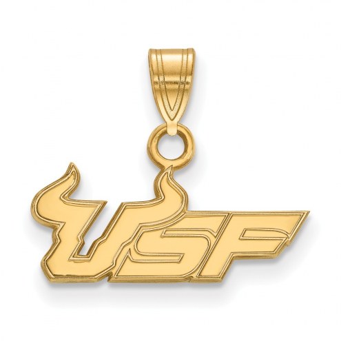 South Florida Bulls College Sterling Silver Gold Plated Small Pendant